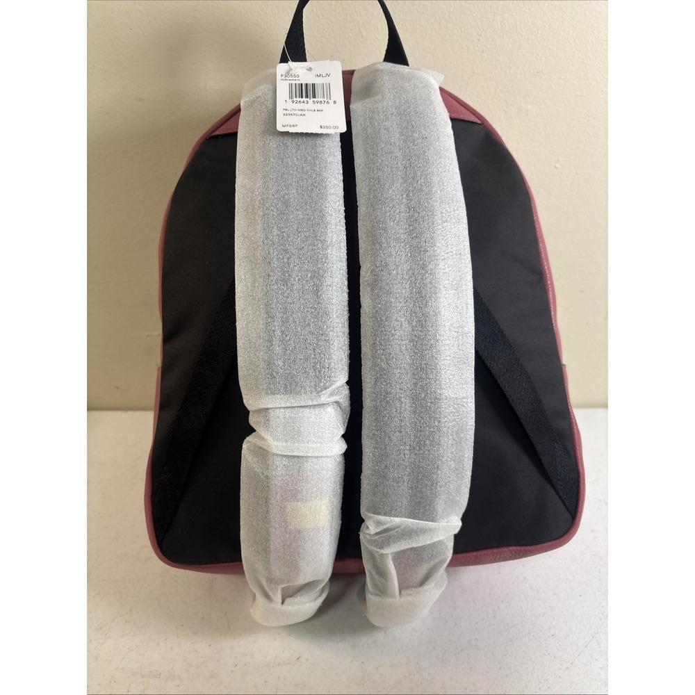 Coach F30550 Medium Charlie Backpack Pebble Leather Bag Strawberry MSRP $350 NWT - Picture 4 of 13